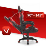 Геймерське комп'ютерне крісло Hell's Chair HC-1007 Red Black - Зображення 9