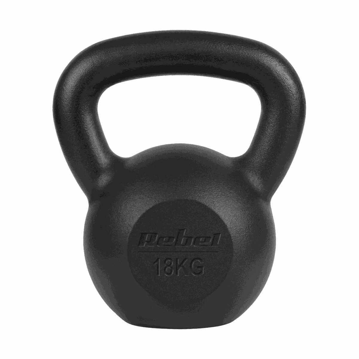 Гиря чавунна Rebel Active RBA-2323-18 18 кг із ергономічною ручкою та плоским дном - Зображення 2