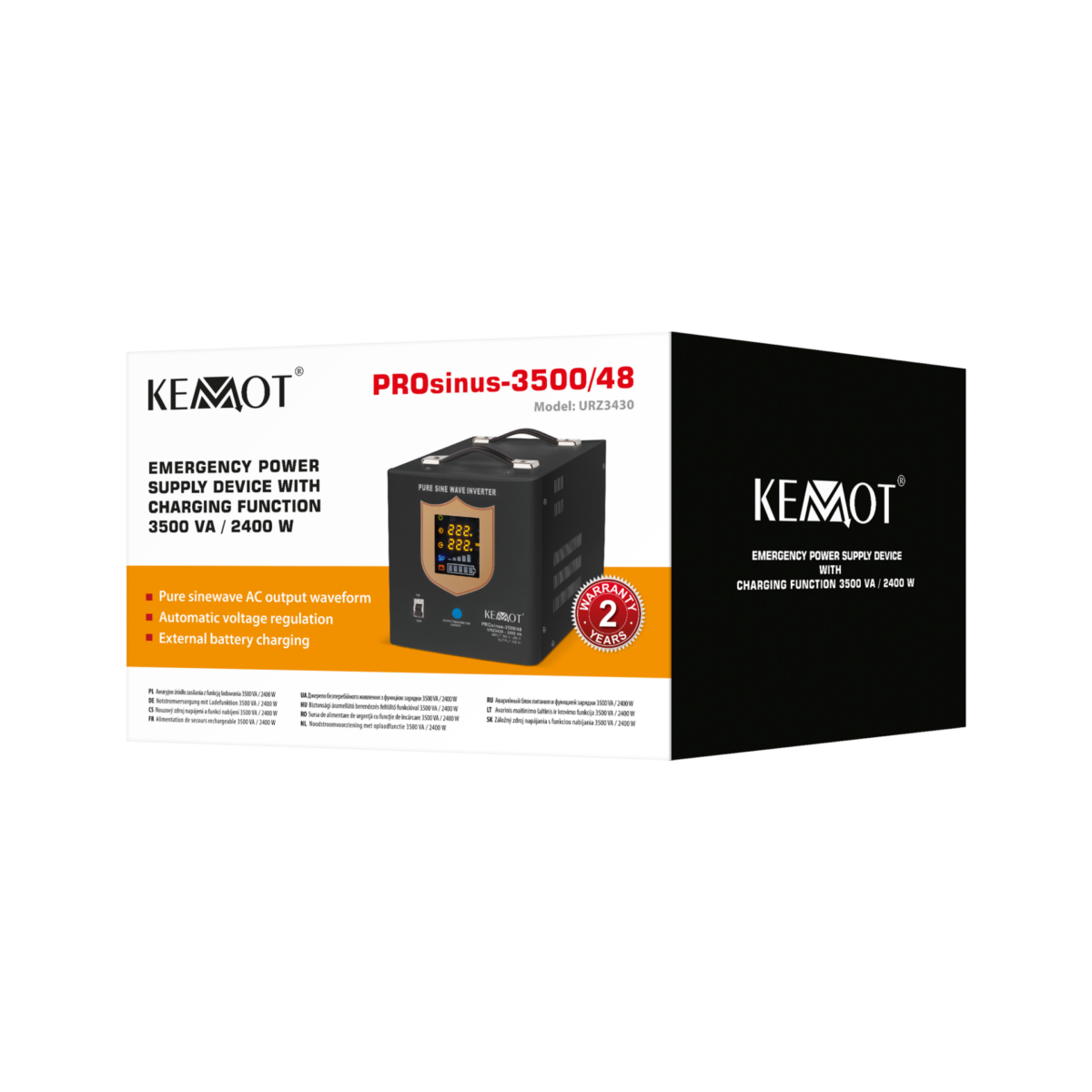 Блок аварійного живлення KEMOT PROsinus-3500 URZ3430 - Зображення 4
