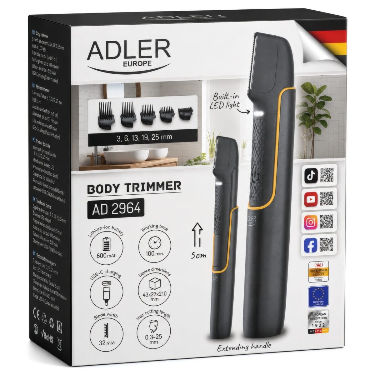 Тример для тіла Adler AD 2964