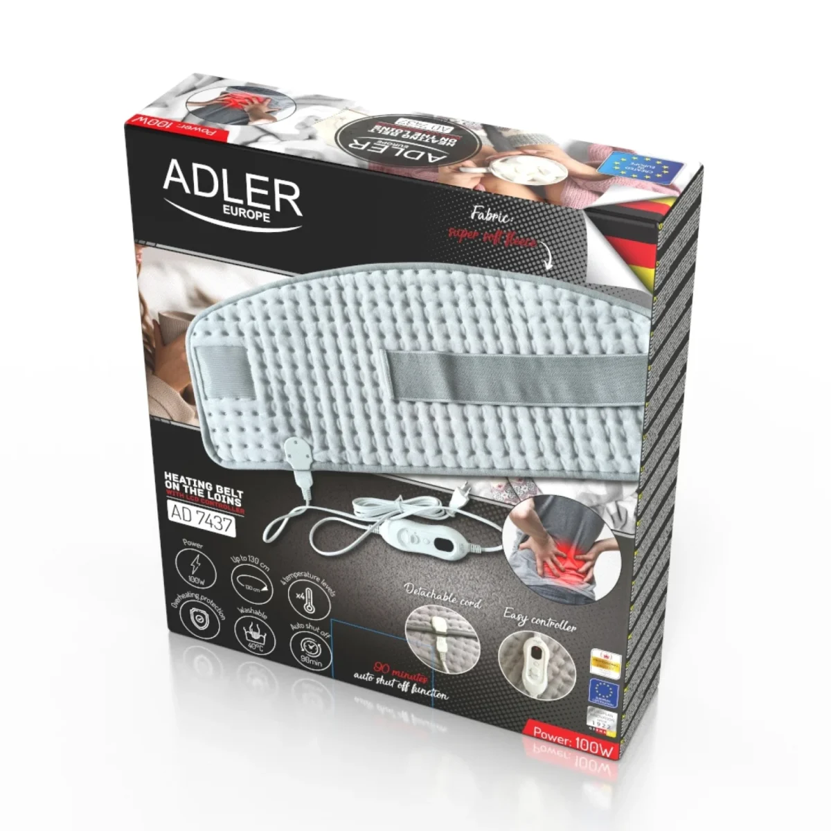Електрогрілка для попереку Adler AD 7437 100Вт - Зображення 16