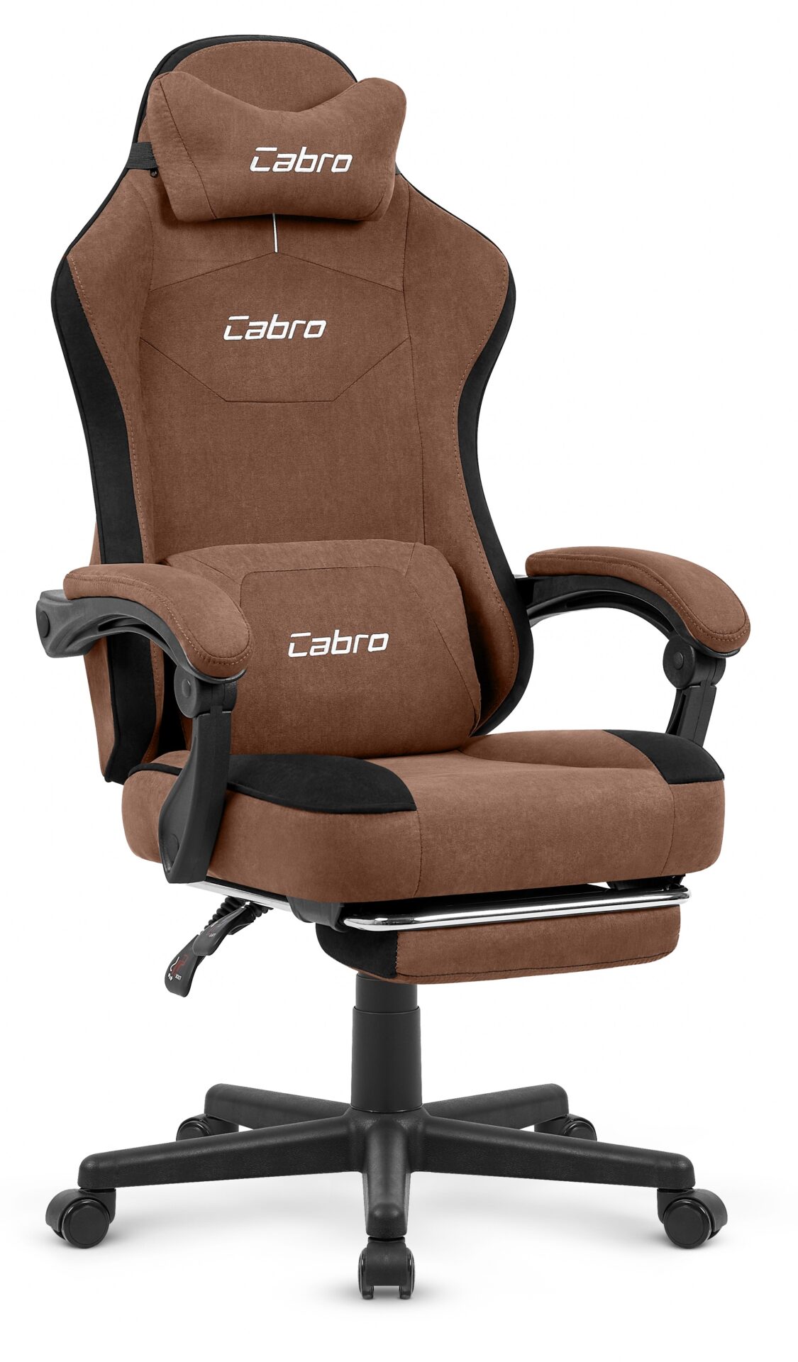 Геймерське комп’ютерне крісло Cabro C510 Brown замша