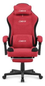 Геймерське комп'ютерне крісло Cabro C510 Red замша - Зображення 2