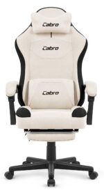 Геймерське комп'ютерне крісло Cabro C510 Ecru замша - Зображення 2