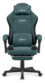 Геймерське комп'ютерне крісло Cabro C510 Green замша - Зображення 2