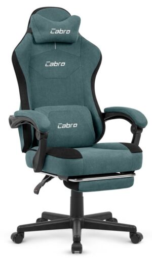 Геймерське комп'ютерне крісло Cabro C510 Green замша