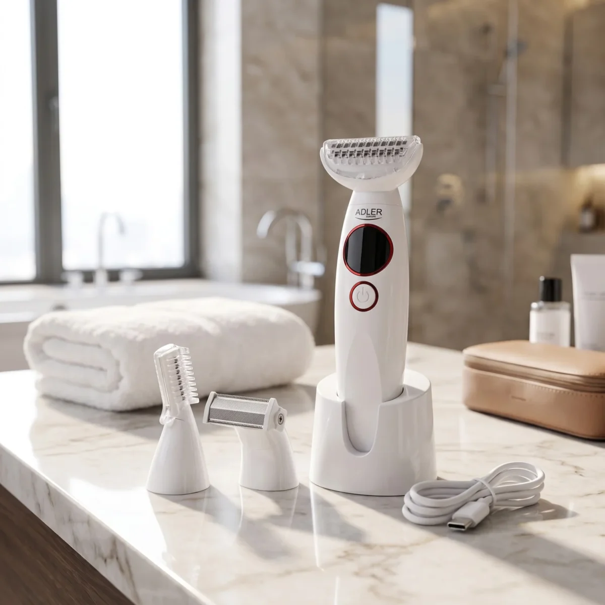 Тример жіночий Adler AD 2975 6-в-1 з IPX7 та USB-C - Зображення 14