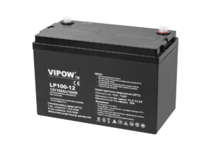 Гелевий акумулятор Vipow BAT0225 акумуляторна батарея 12В 100Ah
